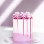 disegno di torta rosa