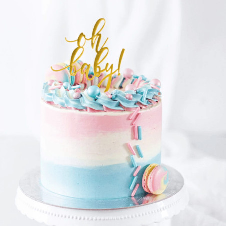 cake design Ragazza o ragazzo al cioccolato perlato Confettini felici