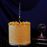 Candelina di compleanno di Harry Potter sulla torta