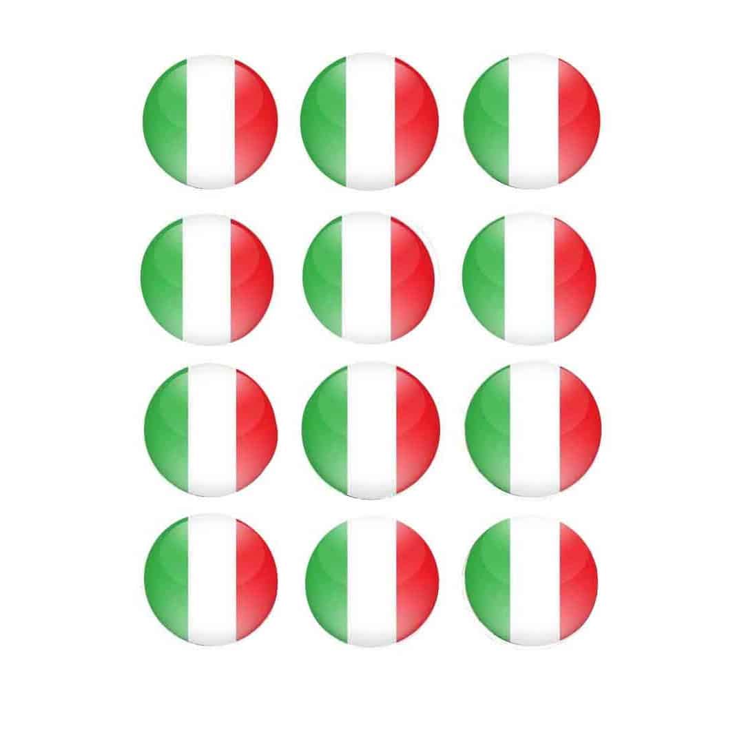12-Mini-dischi-di-zucchero-bandiera-italiana
