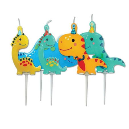 5 candele di dinosauro