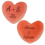 2 caramelle a cuore personalizzate