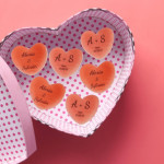 Caramelle cuore personalizzate per San Valentino