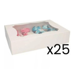 confezione da 25 scatole da 12 cupcakes, 12 standard