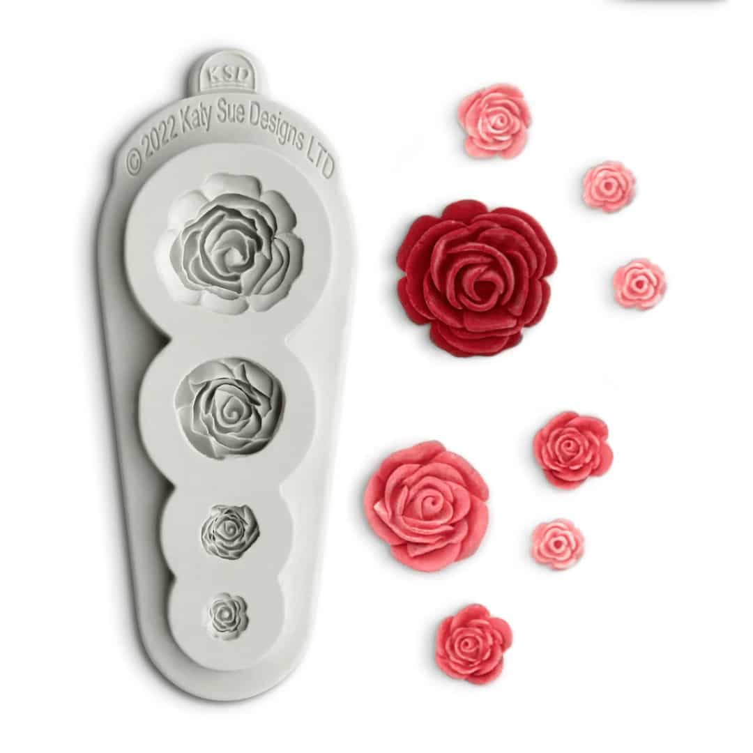 Stampo per modellare rose 4 in 1