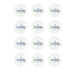 12 dischi cupcake di buon compleanno