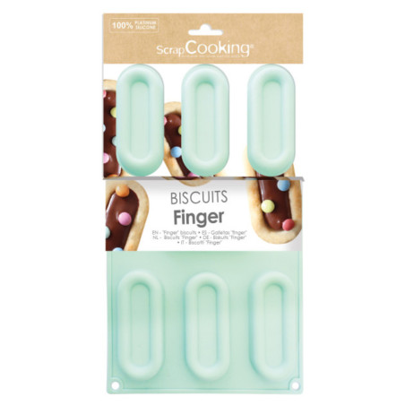 Stampo in silicone per biscotti da dito