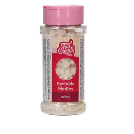 mescolare confettini bianchi