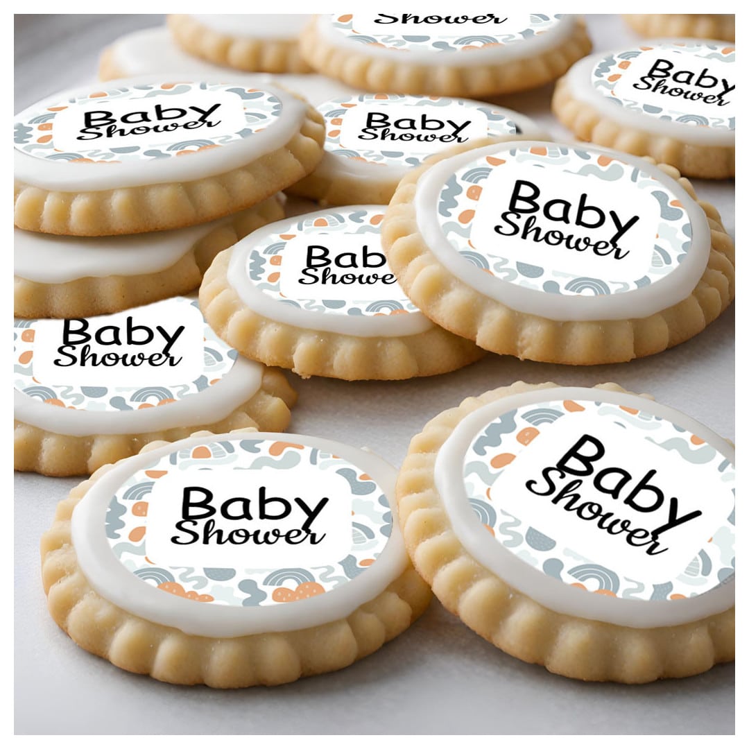 Dischi commestibili per cupcake per baby shower