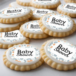 Dischi commestibili per cupcake per baby shower