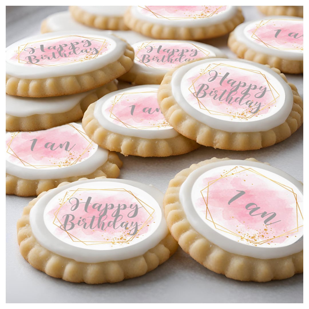 12 dischi di cupcake per bambina di 1 anno