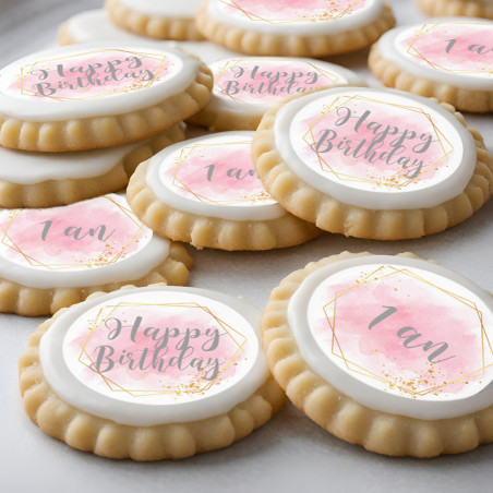 12 dischi di cupcake per bambina di 1 anno