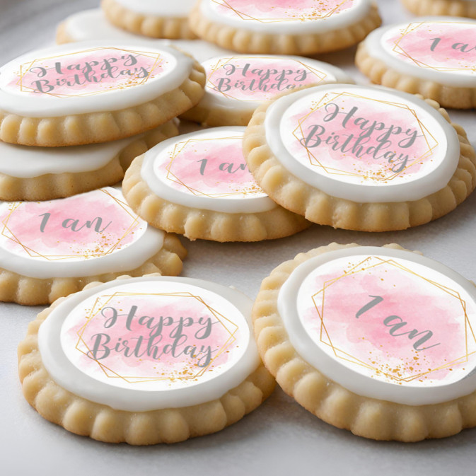 12 dischi di cupcake per bambina di 1 anno