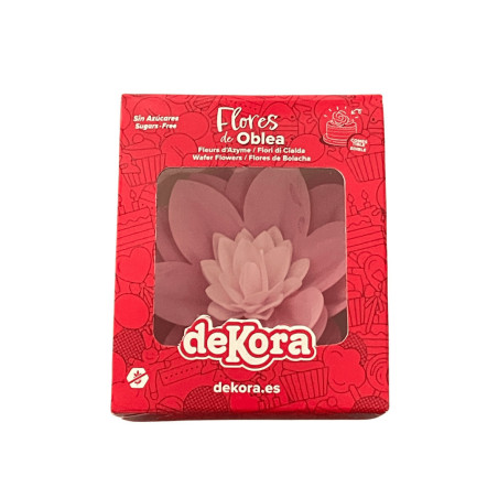 fiore di cialda rosa