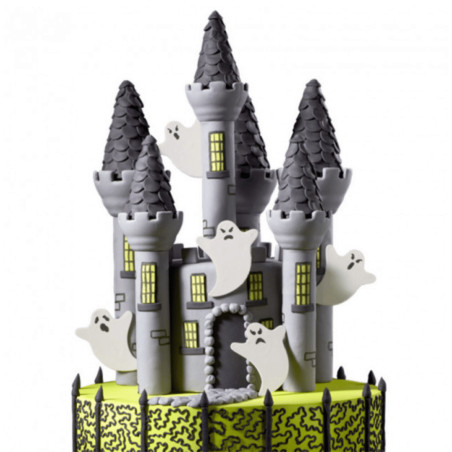 torta castello di halloween