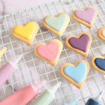 biscotti decorati con penna choco fucsia