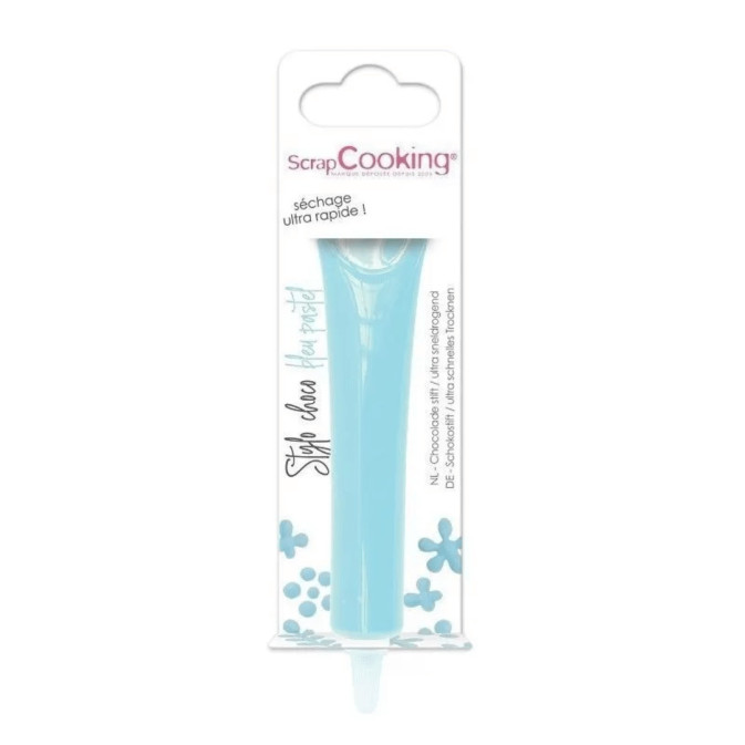 Penna cioccolato blu pastello