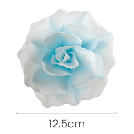 Fiore di cialda blu gigante Dekora dimensioni