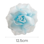 Fiore di cialda blu gigante Dekora dimensioni