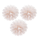 12 pompon di cialda bianca