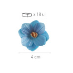 fiore di cialda blu