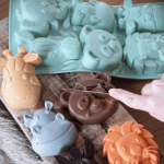 diversi animali di torta