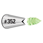 forma con ugello per foglie in acciaio inossidabile Wilton #68
