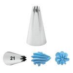 Utilizzo della punta Wilton No. 21 Open Star