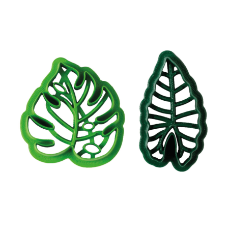 Tagliapasta in plastica a forma di foglia tropicale - Decora