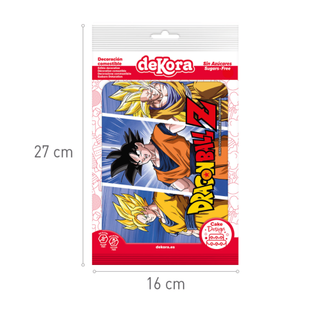 Dimensioni foglio di zucchero Dragon BallZ