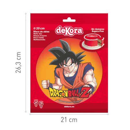 Dimensioni del disco di zucchero di Son Goku