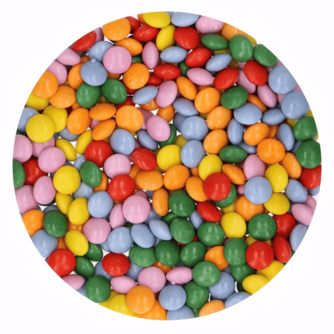 Caramelle al cioccolato e coriandoli 80G