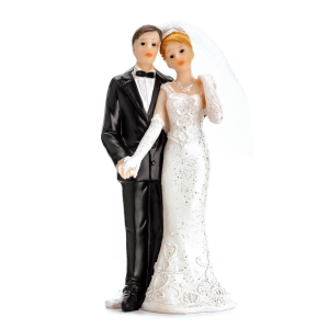 Cake topper coppia matrimonio 11 cm