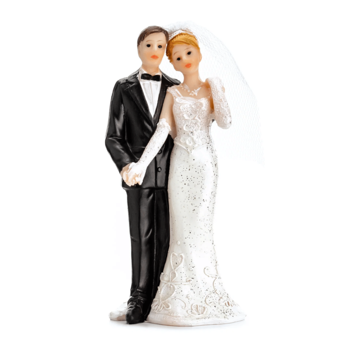 Cake topper coppia matrimonio 11 cm