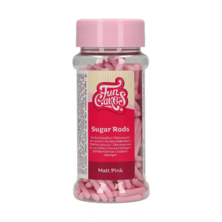 Bastoncini di zucchero rosa Funcakes