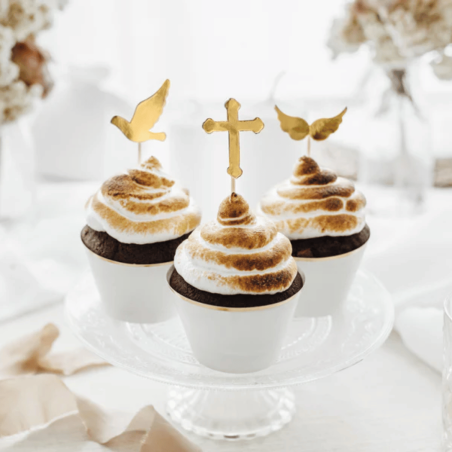 Toppers per cupcake per comunione - 6 pezzi