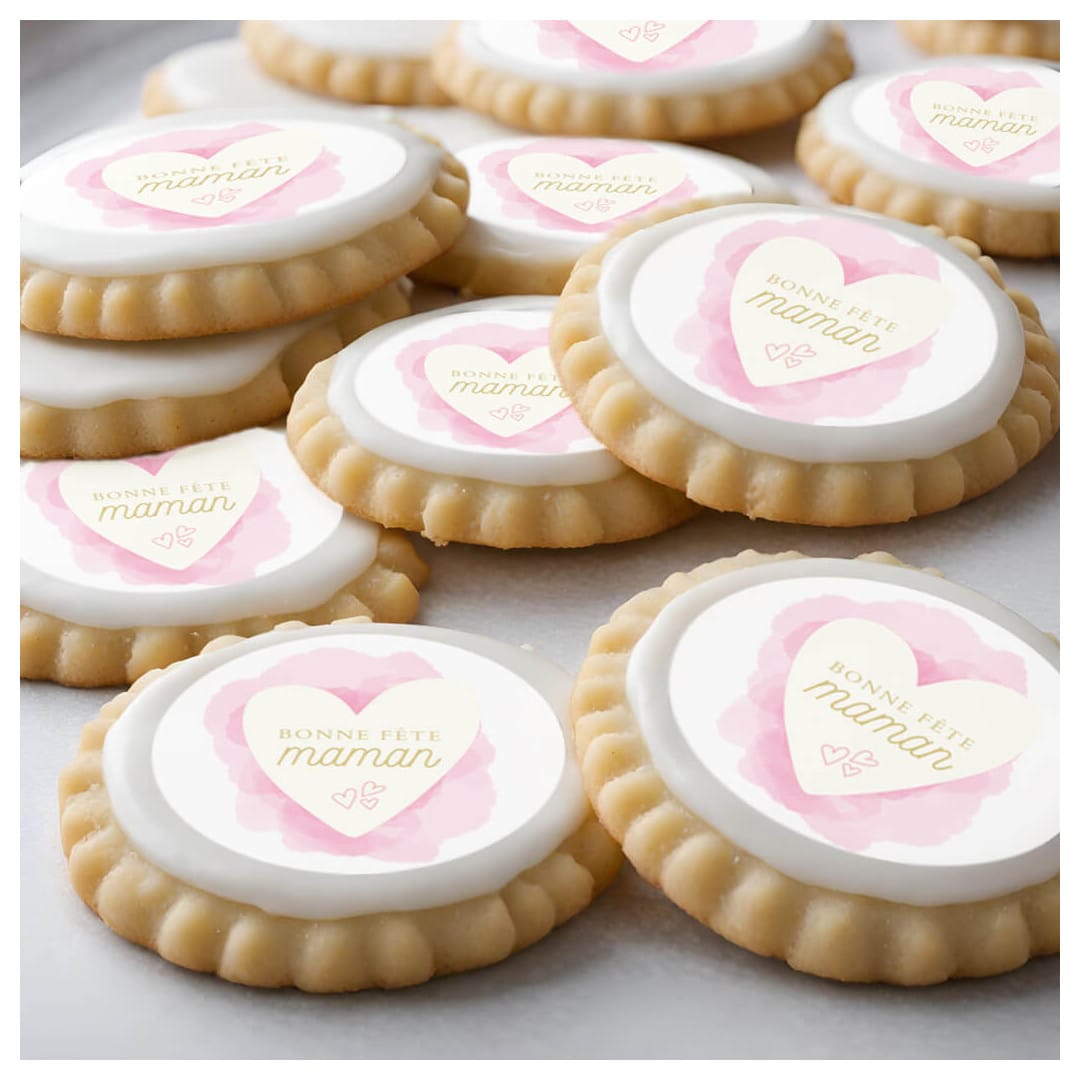 Mini dischi commestibili per la festa della mamma x12