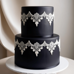 torta con marzapane nero
