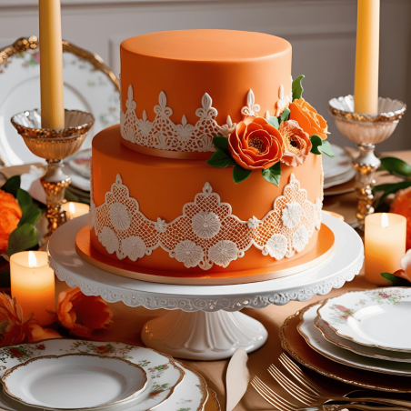 torta con marzapane all'arancia
