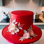 torta con marzapane rosso