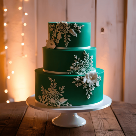 torta con marzapane verde