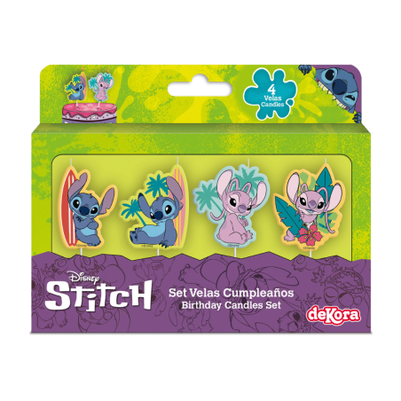 set di 4 candele Stitch