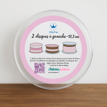 Disco di ganache acrilica in set da 2 - dimensione a scelta