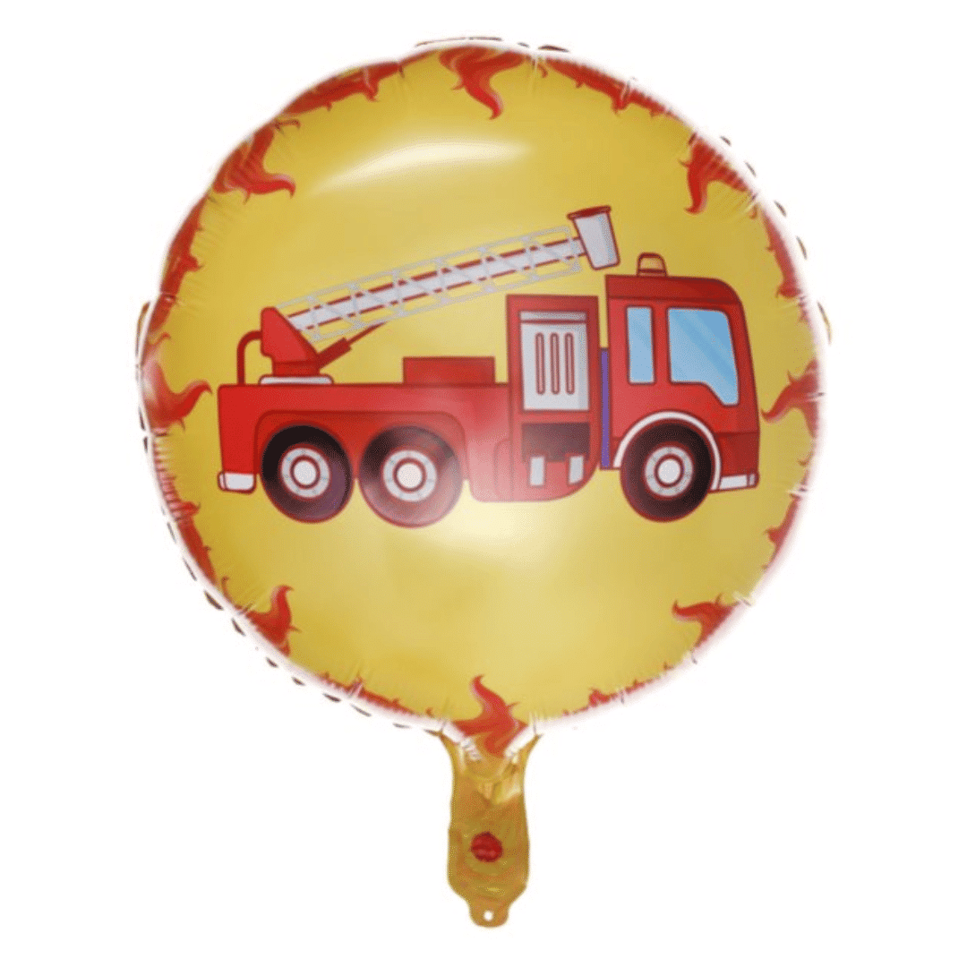 Palloncino in alluminio pompiere diametro 45 cm