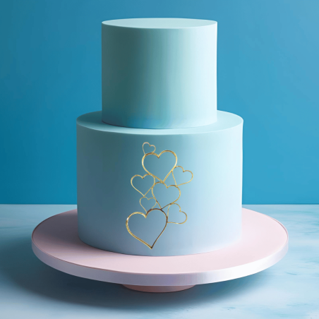 topper a forma di cuore