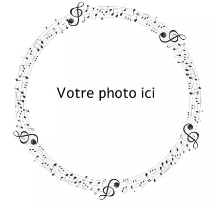 Foto commestibile musica rotonda 24 cm