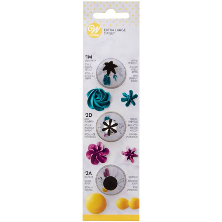 Set di 3 prese Wilton - 2D 1M 2A