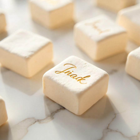 marshmallow personalizzati incisi