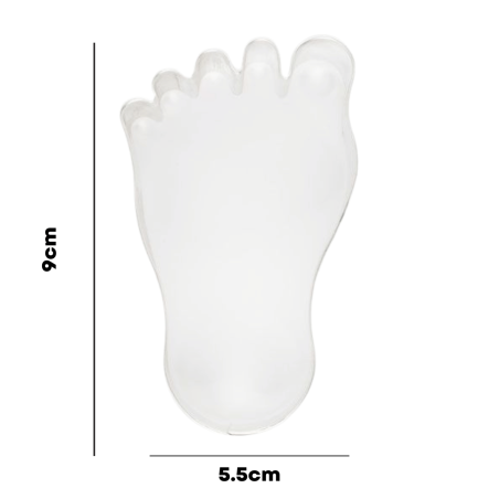Tagliabiscotti a forma di piedini di bambino, misura 9 cm