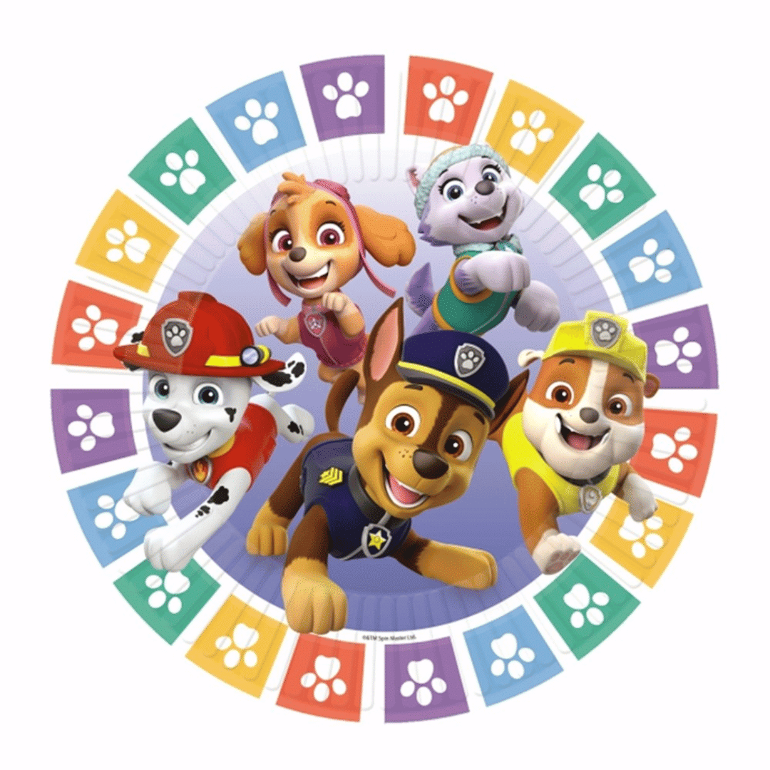 8 piatti Paw Patrol